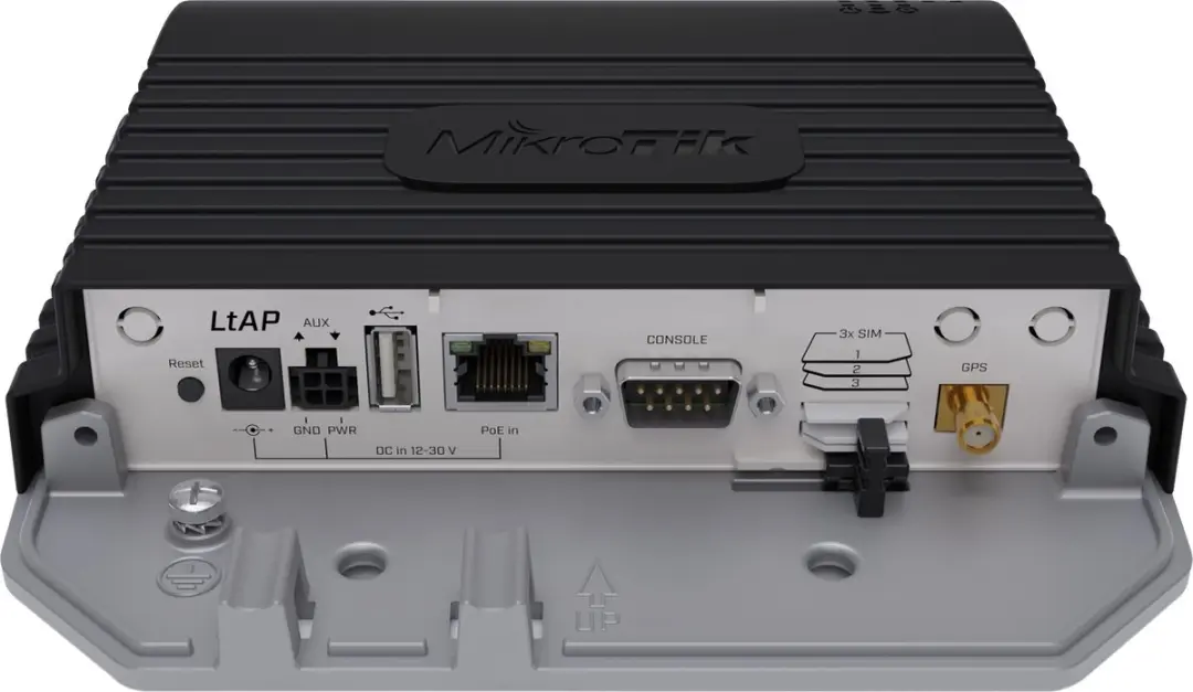 MikroTik LtAP LTE6 kit LTAP-2HND&FG621-EA - 1x Ethernet - Zwart