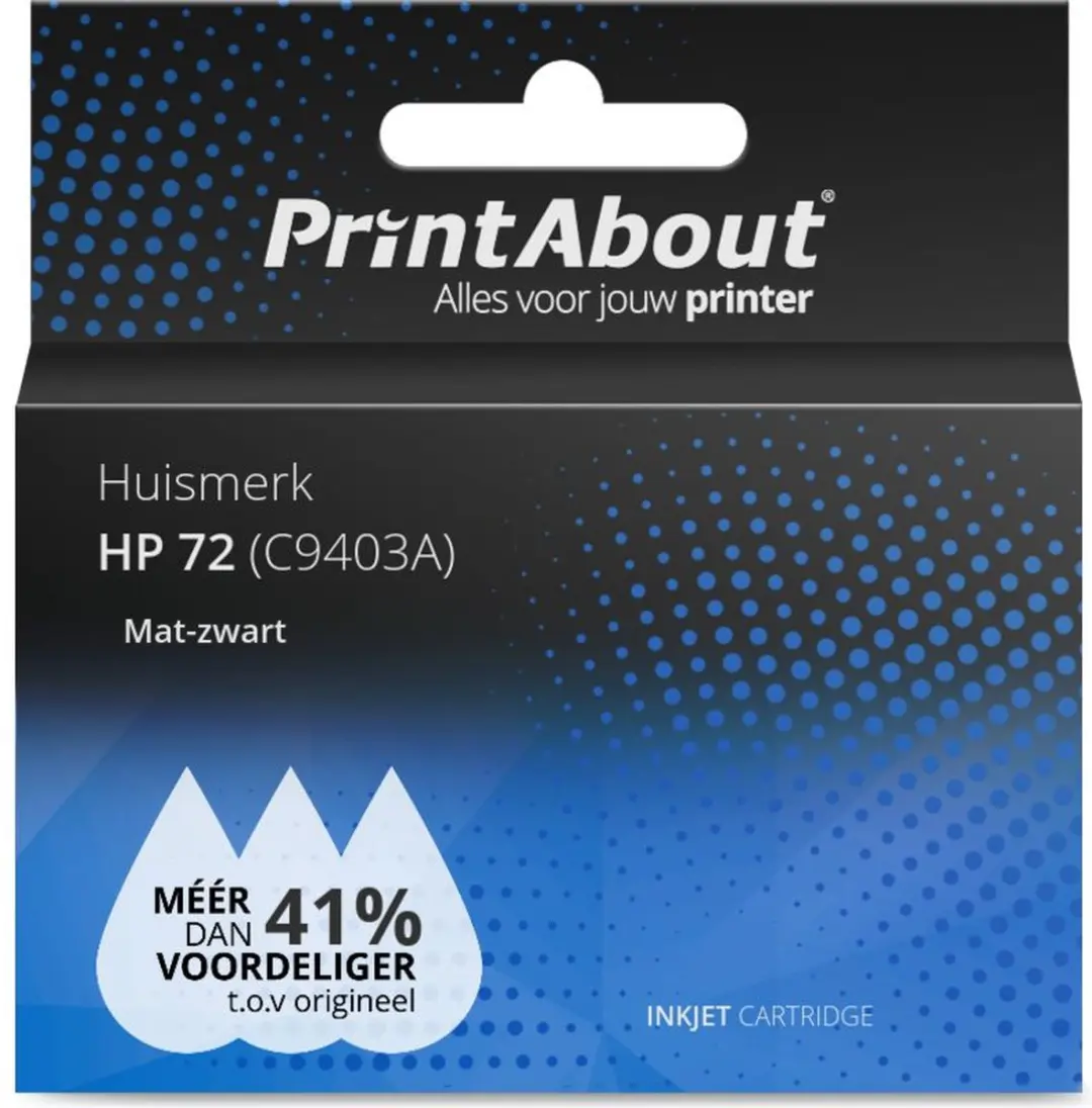 PrintAbout Inktcartridge C9403A Mat-zwart