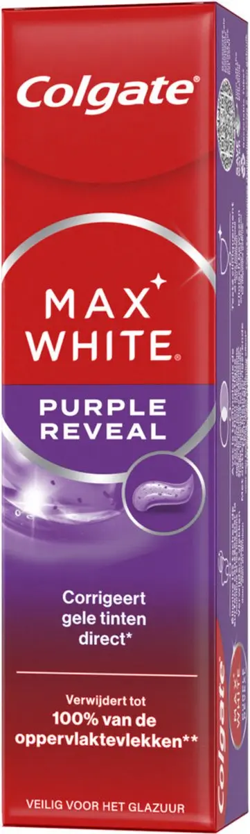Colgate Max White Purple Reveal Tandpasta - 3x75ml