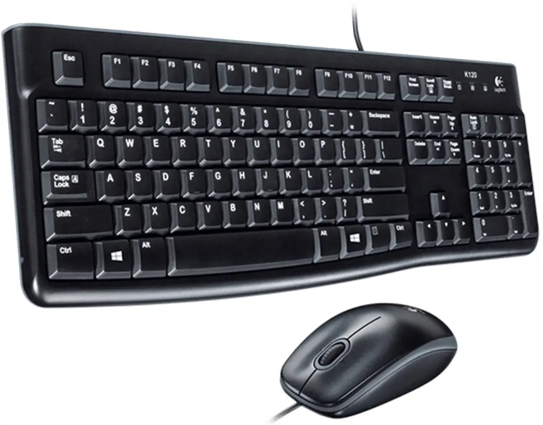 Logitech MK120 Desktop Set QWERTZ Duits - USB Zwart