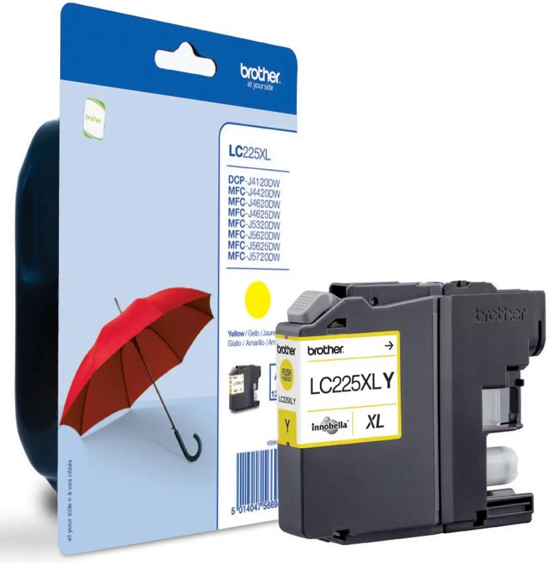 Brother LC-225XLY Inktcartridge Geel