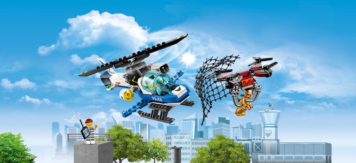 LEGO City Luchtpolitie Drone-achtervolging - 60207