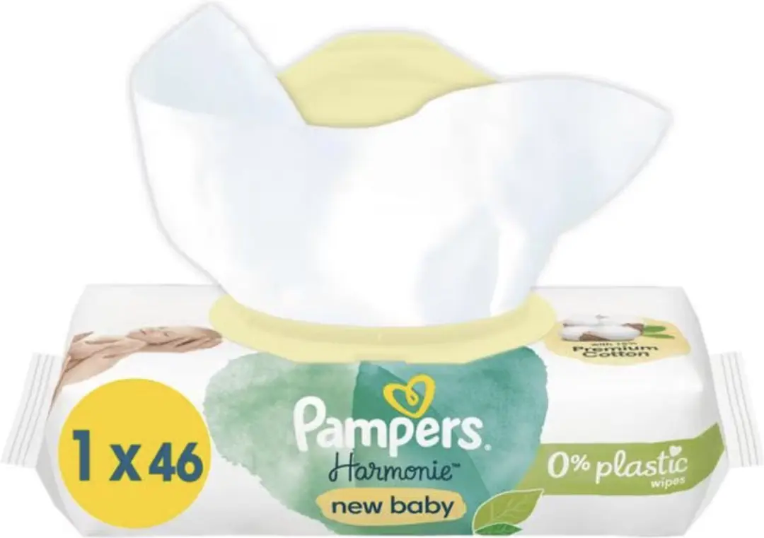 Pampers Harmonie New Baby Billendoekjes 46 Stuks