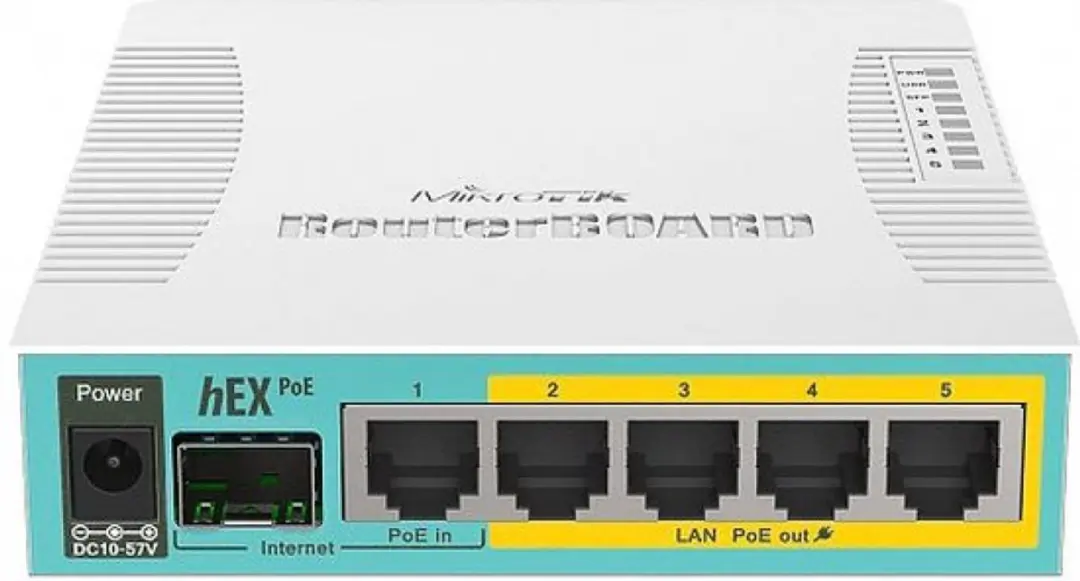 MikroTik RB960PGS Router - 5x Gigabit LAN - 1x WAN - Wit