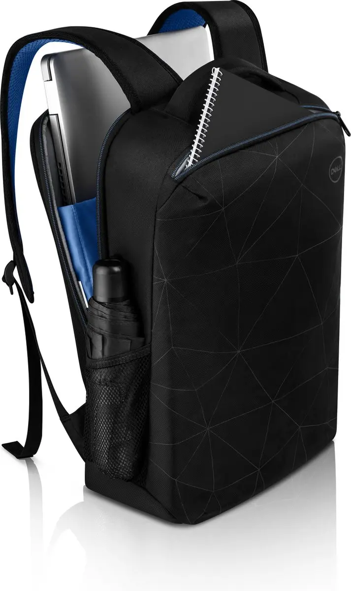Dell Essential ES-BP-15-20 Rugzak 15.6" - 3 Vakken - Zwart/Blauw - afbeelding 3 van 6