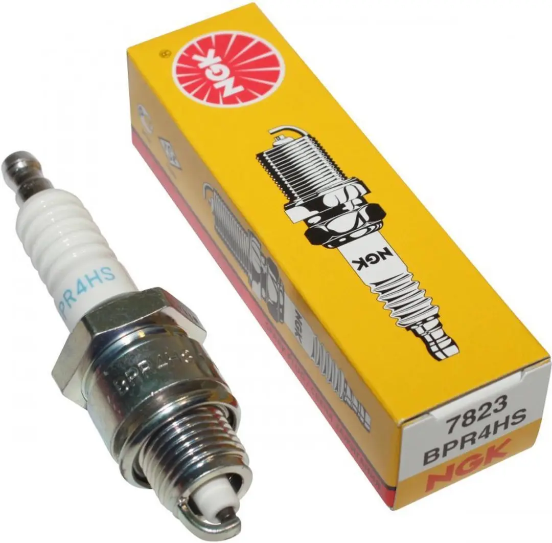 NGK BPR4HS Bougie - Suzuki 50 LT-A Quad 2001-2005 - Blanc