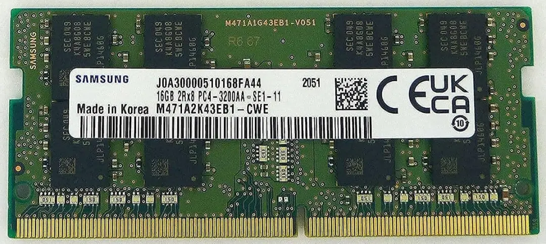 Samsung M471A2K43EB1-CWE DDR4 16GB 3200MHz SO-DIMM