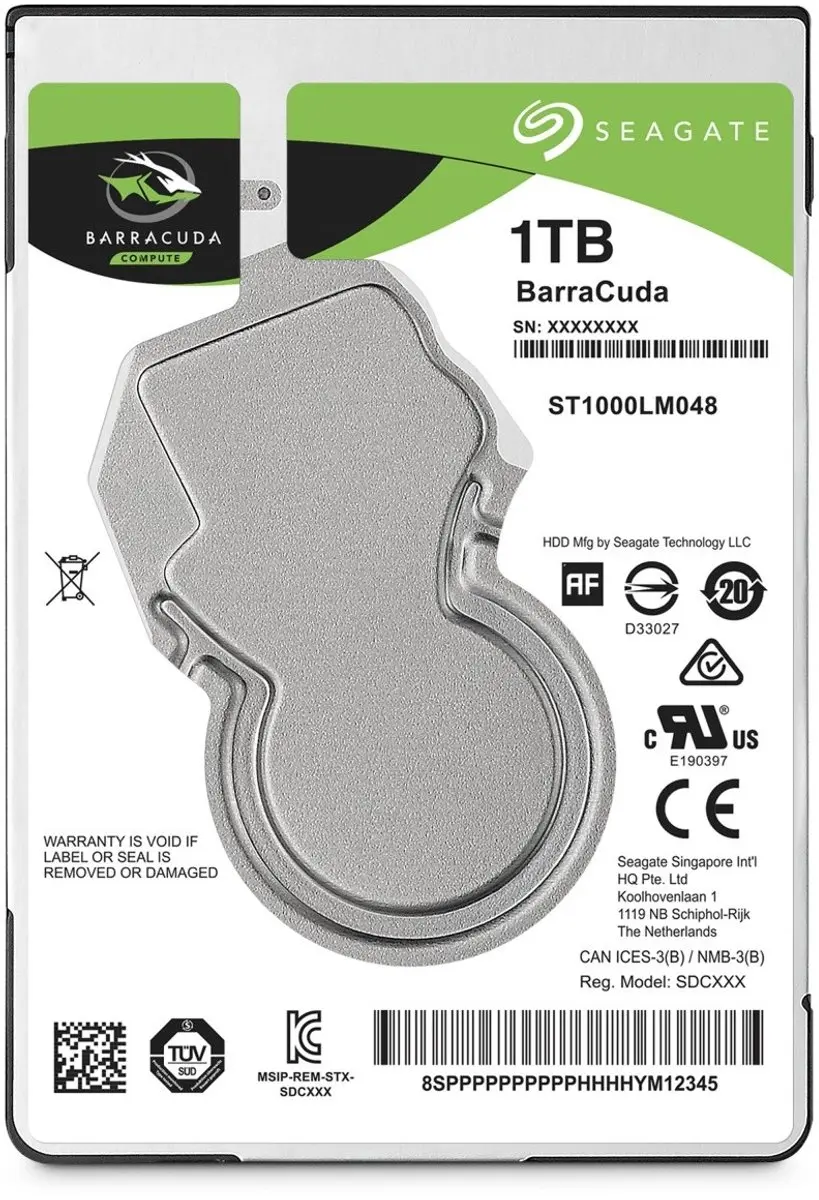 Seagate Barracuda ST1000LM048 Interne Harde Schijf 1TB - SATA