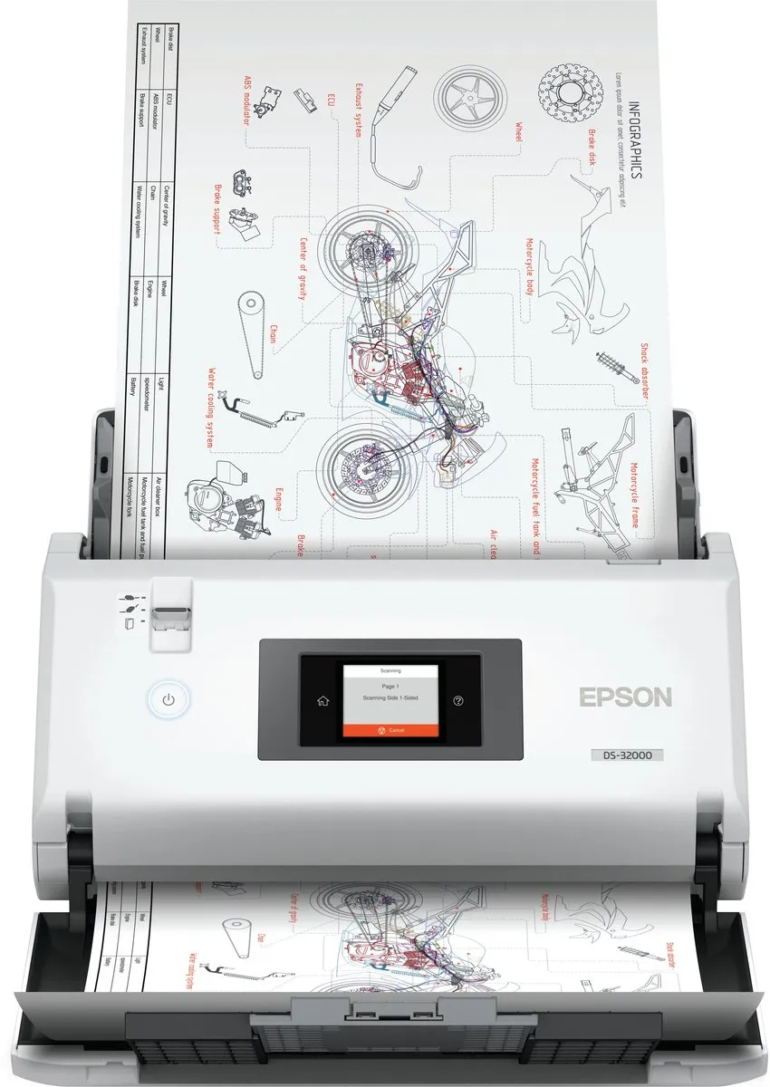 Epson WorkForce DS-32000 Scanner - A3 - Wit