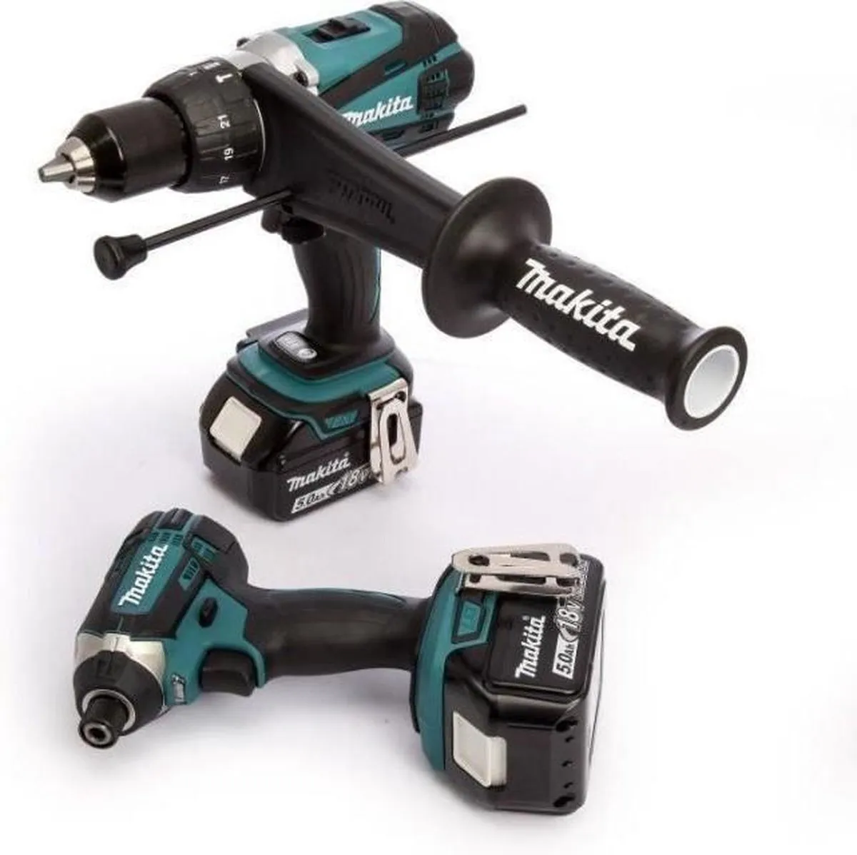 Makita DLX2145TJ Combiset 18V - 2x 5.0Ah accu's