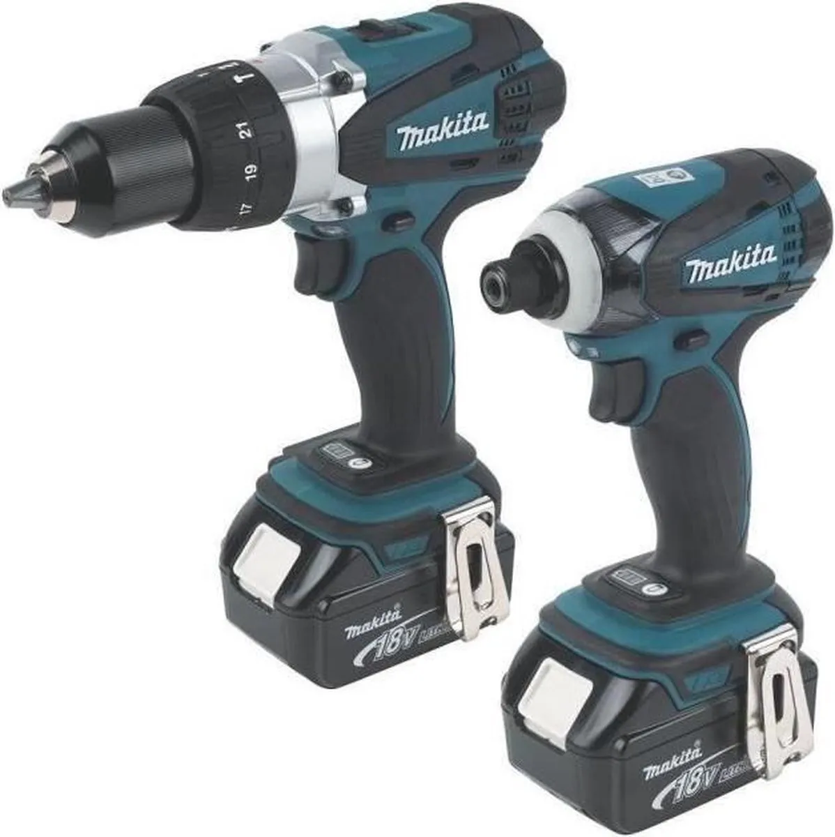 Makita DLX2145TJ Combiset 18V - 2x 5.0Ah accu's