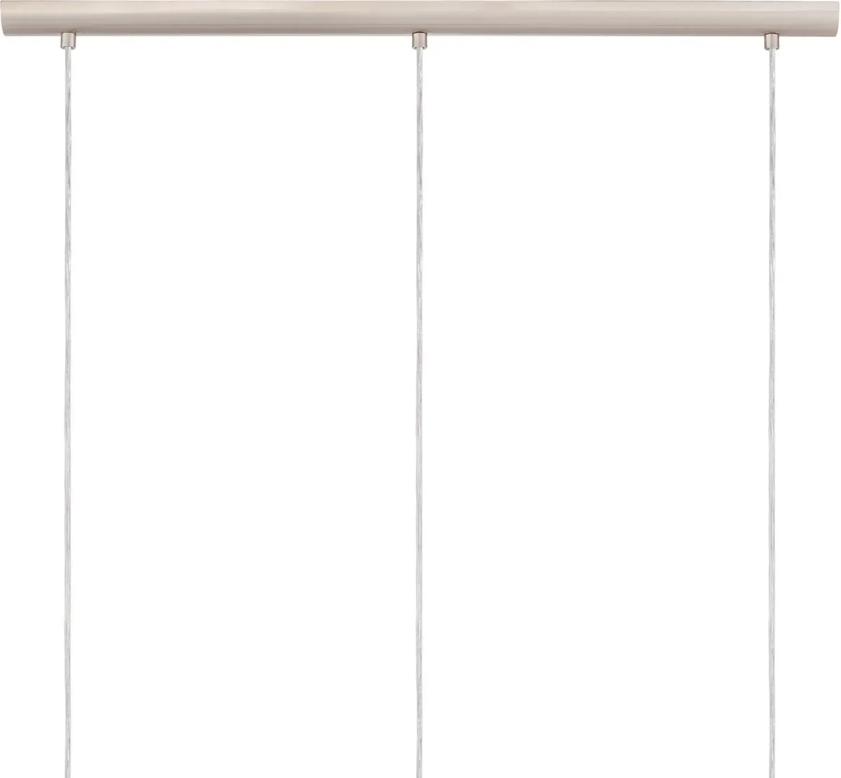 EGLO Selvino Hanglamp - E27 - 71 cm - Rookglas - Zwart