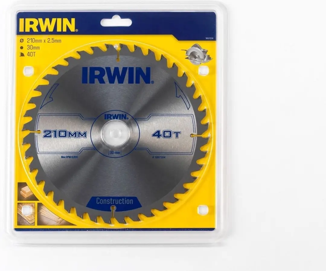 Irwin Construction Zaagblad 210mm 40 Tanden - Hout