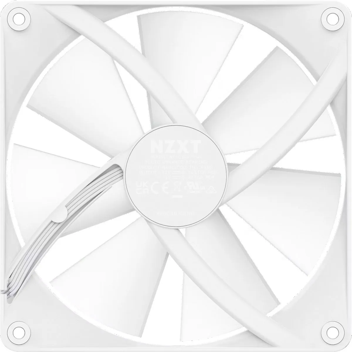 NZXT F140 RGB CORE RF-C14SF-W1 Ventilator 140mm - Wit