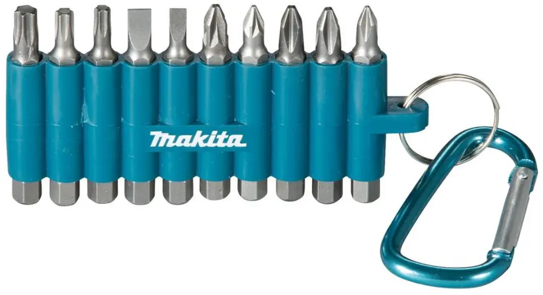 Makita D-65028 Schroefbitset 10-delig - Rubberhouder