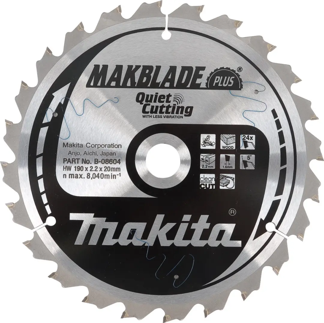 Makita Makblade-Plus Cirkelzaagblad Hout Ø255mm 40T