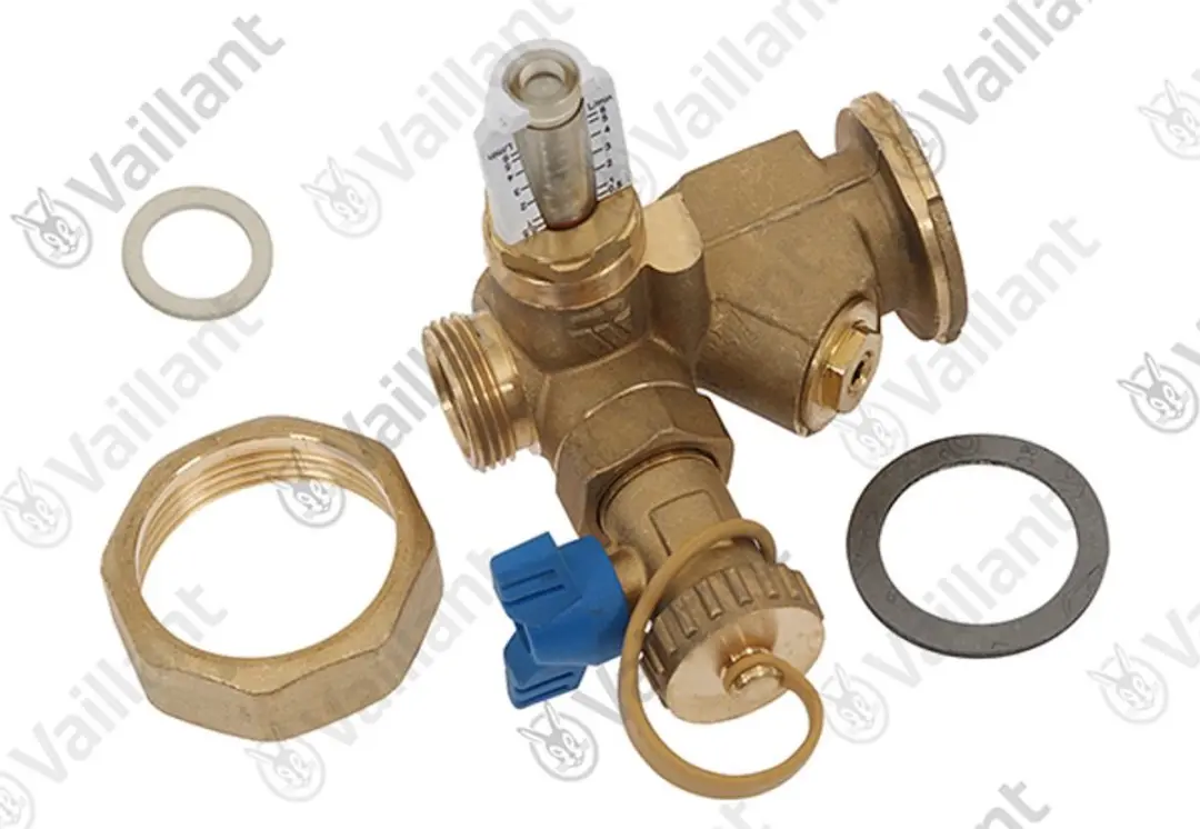 Vaillant VSC S 126+196/2-C Aftapkraan met Flowmeter