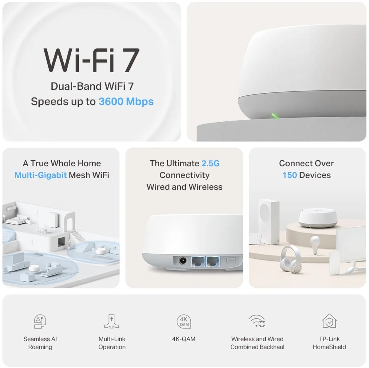 TP-Link Deco BE25 WiFi 7 Mesh Set - 3600 Mbps - 2 Stuks