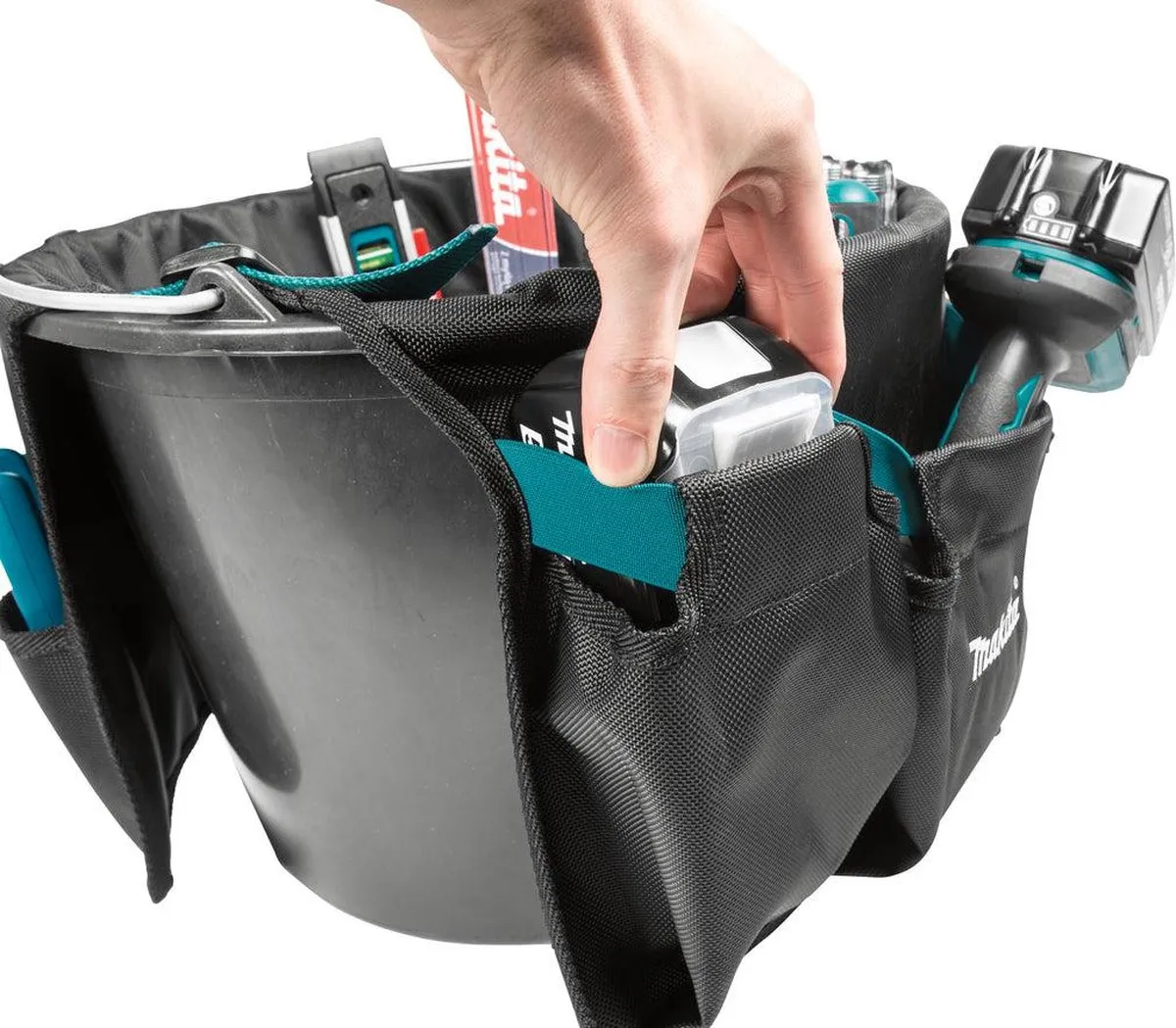 Makita E-15497 Gereedschapstas voor emmer 320x470mm - Blauw/Zwart - afbeelding 6 van 6