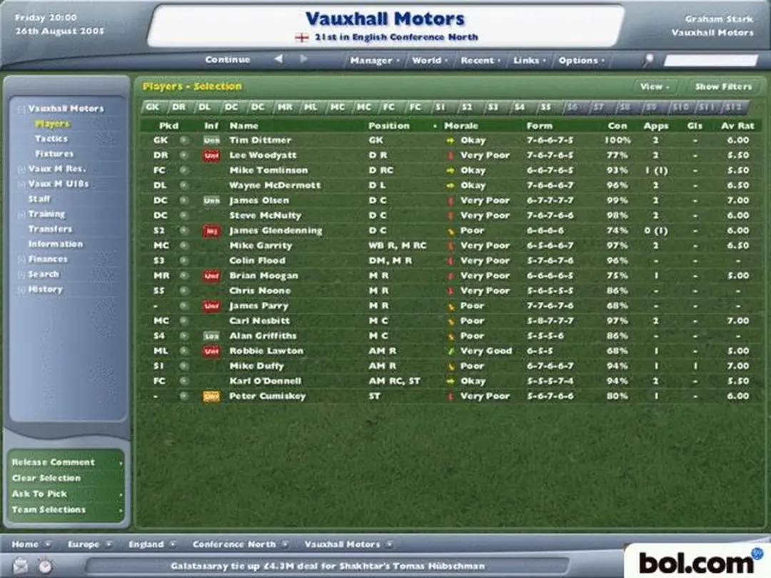 Sega Football Manager Handheld 2006 - PSP - afbeelding 6 van 12