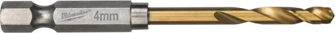 Milwaukee Metaalboor Shockwave HSS-G TiN 4mm