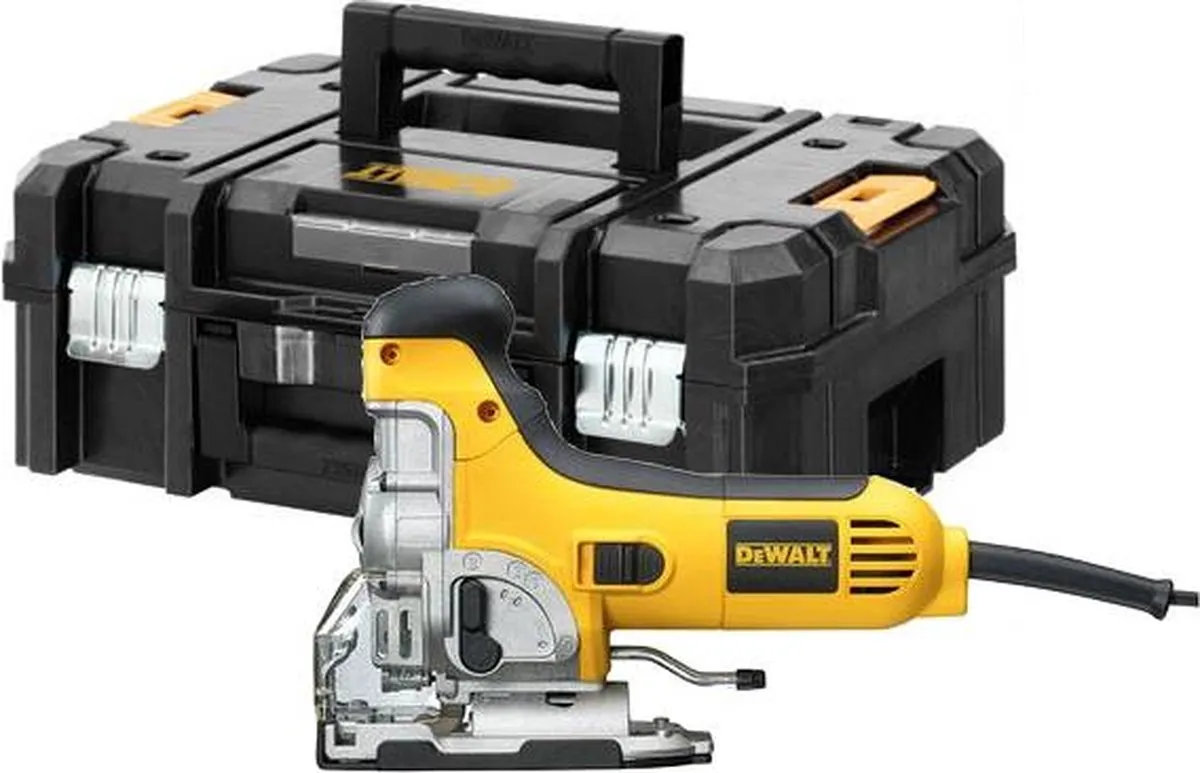 DeWalt DW333KT-QS Decoupeerzaag 701W - 4 Zaagbladen