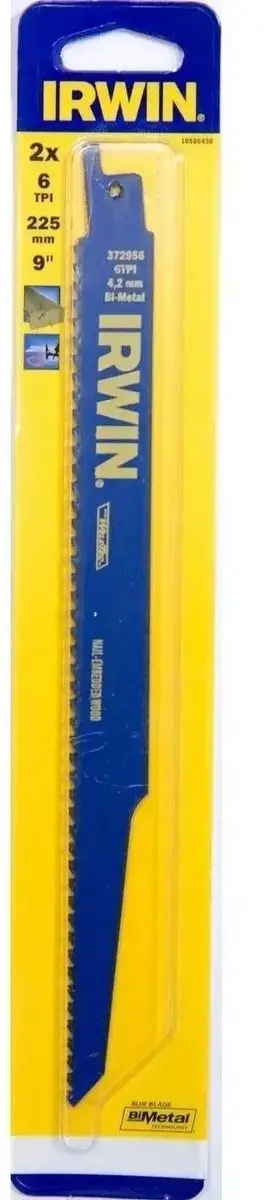 Irwin 956R 9/225mm 6TPI Reciprozaagblad 10506430