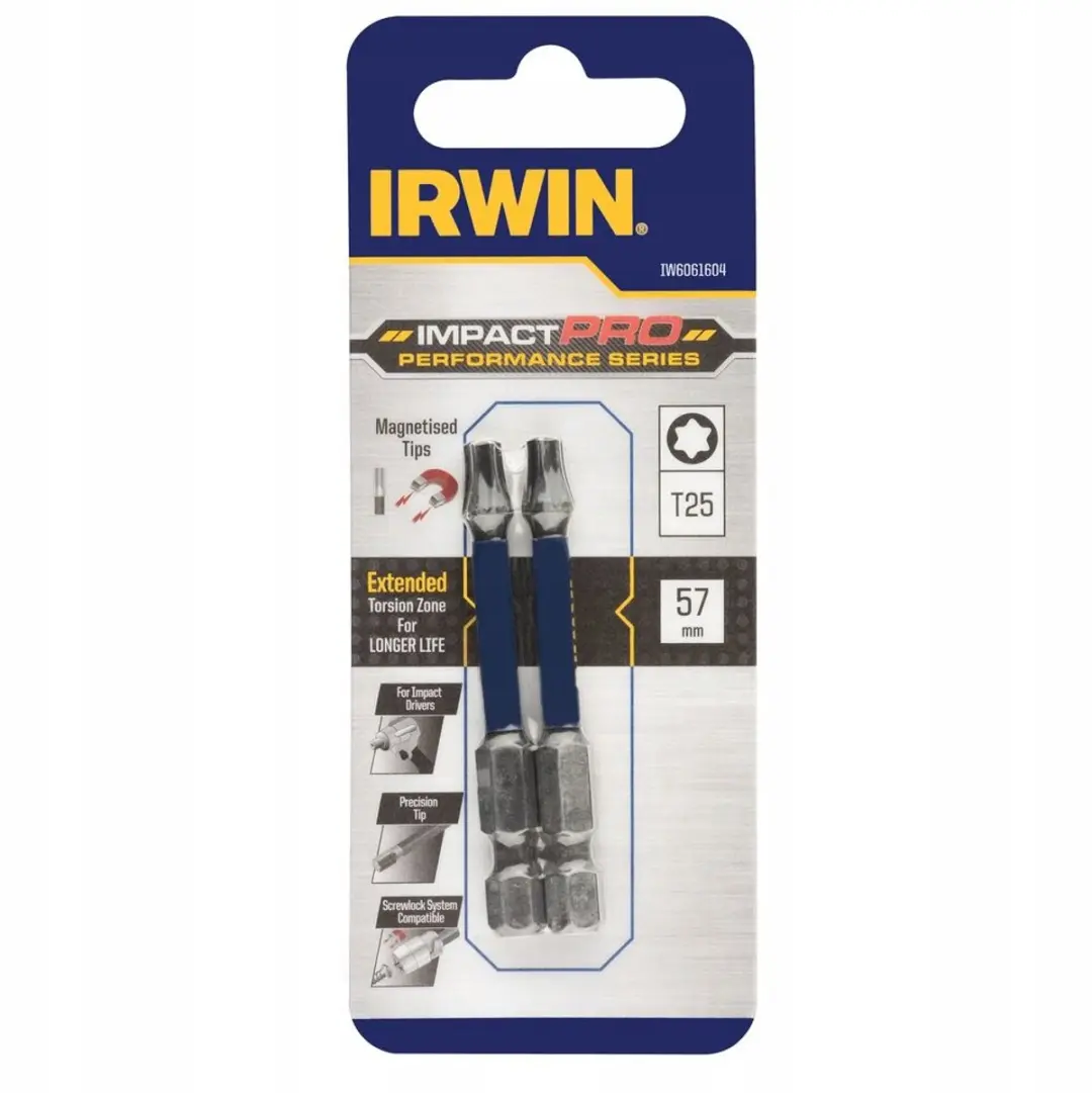 Irwin Impact Pro Torx Bit T25 x 57mm - 2 Stuks