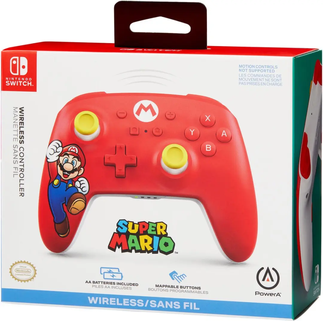 POWERA NSGP0012-01 Draadloze Controller Nintendo Switch - Mario Joy - Meerkleurig - afbeelding 6 van 6