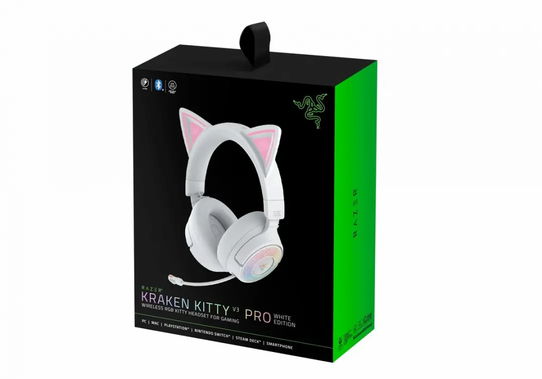 Razer Kraken Kitty V3 Pro RZ04-05170400-R3M1 Gaming Headset - Wit