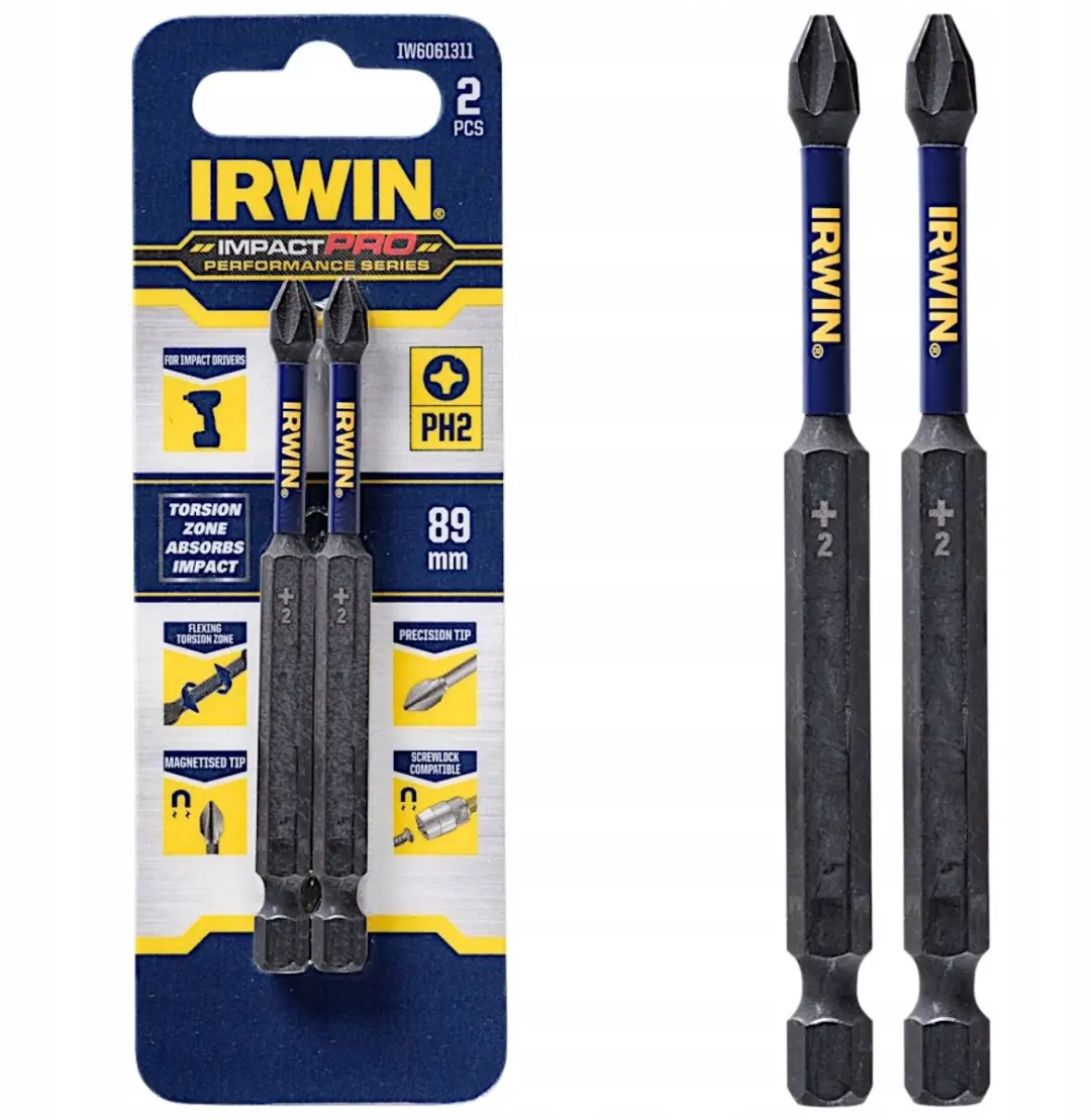 Irwin Impact Pro PH2 Bits 89mm