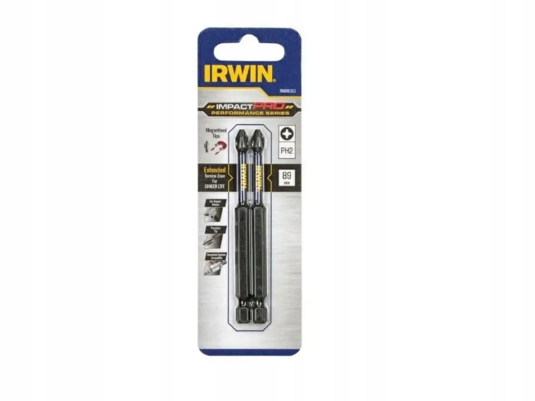 Irwin Impact Pro PH2 Bits 89mm - 2 Stuks