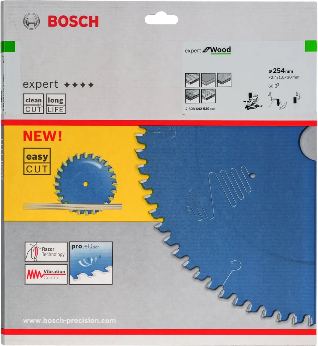 Bosch Expert for Wood Cirkelzaagblad 254mm - 60 Tanden