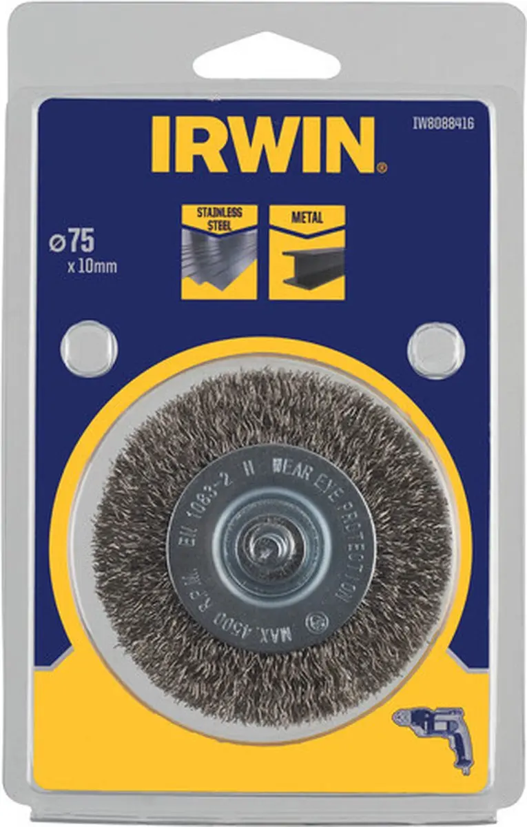 Irwin IW8088416 Draadsnijborstel 75mm Roestvrij staal