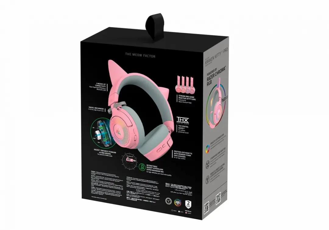 Razer Kraken Kitty V3 Pro RZ04-05170200-R3M1 Gaming Headset - Roze