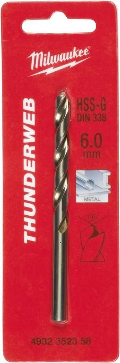 Milwaukee Thunderweb HSS-G Metaalboor 6,8x69x109mm
