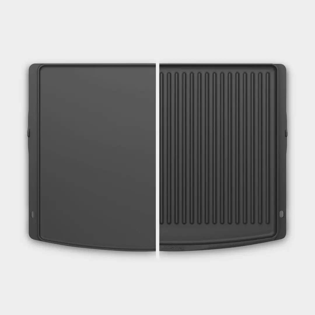 Smeg BBQ Dubbelzijdige Bakplaat - Inductie - Zwart
