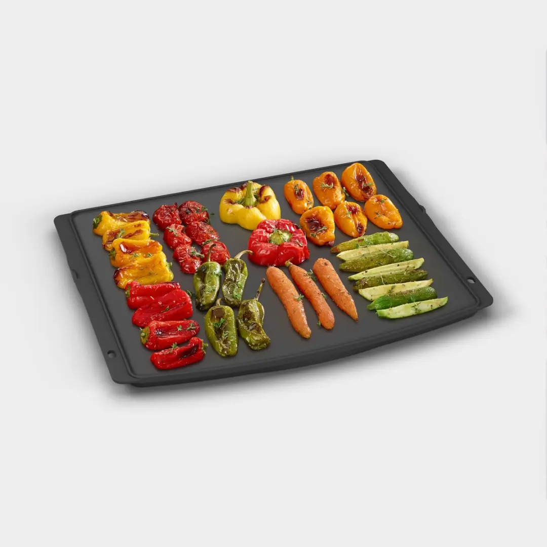 Smeg BBQ Dubbelzijdige Bakplaat - Inductie - Zwart