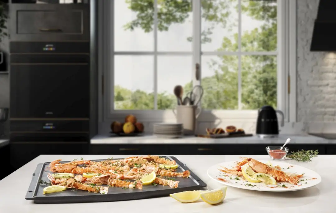 Smeg BBQ Dubbelzijdige Bakplaat - Inductie - Zwart