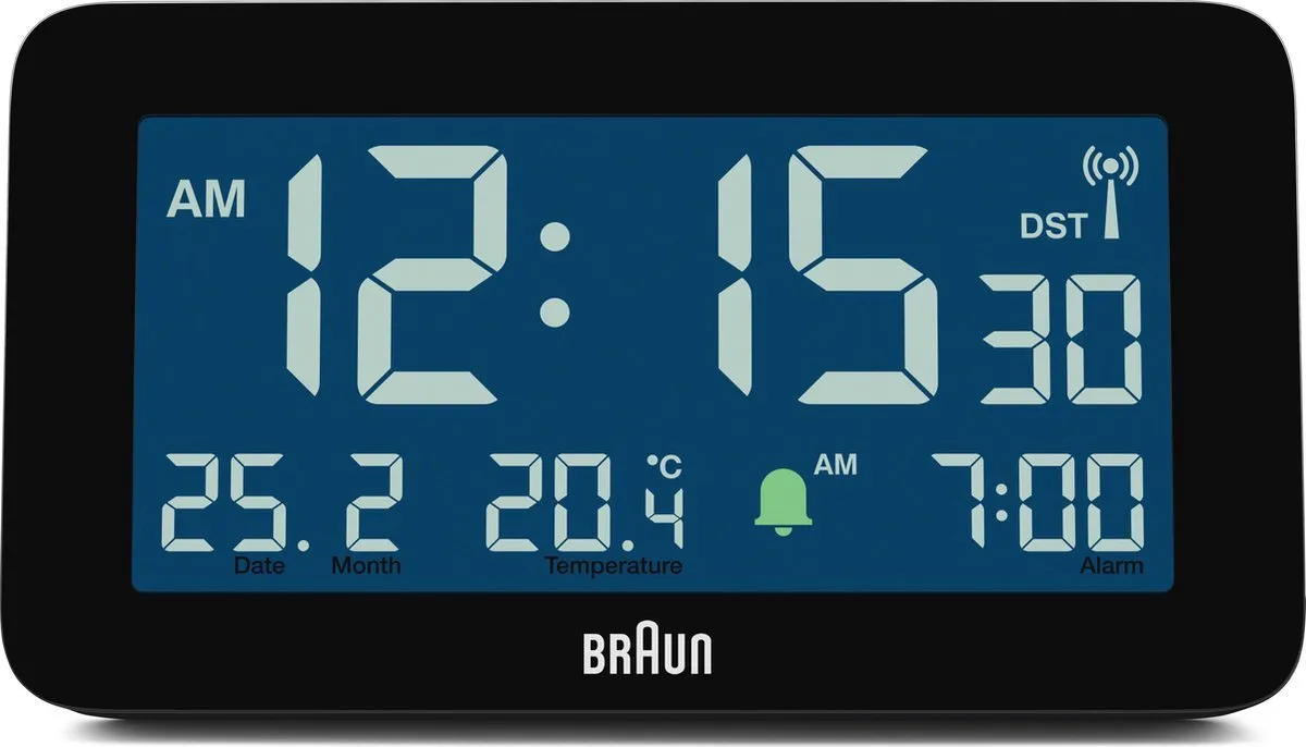 Braun BC10B-DCF Digitaal Radiowekker - Zwart
