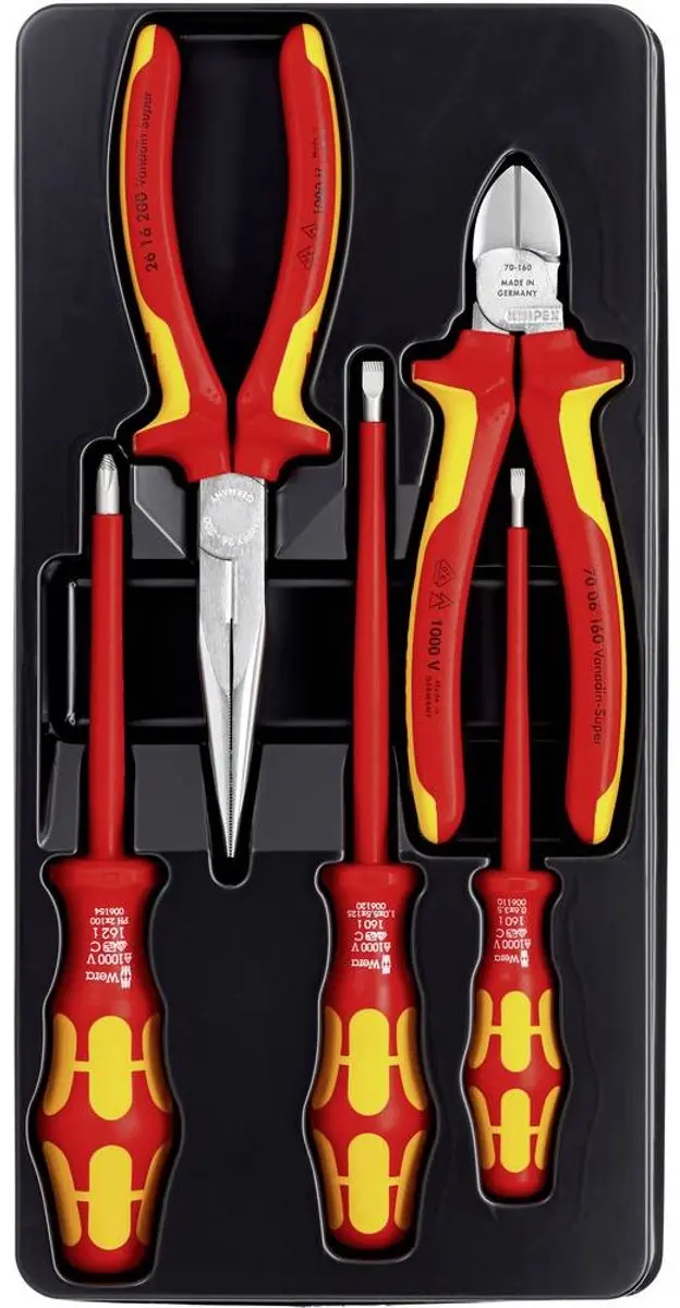 Knipex VDE Gereedschapsset 5-delig 00 20 13 - Zwart/Wit