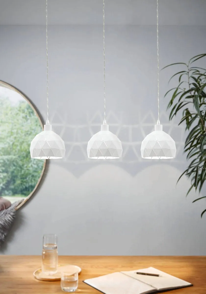 Eglo Roccaforte Hanglamp E14 - 75cm Wit