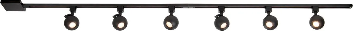 Lucide TRACK Starterset Railverlichting 2m - 1 Lichtpunt - Zwart