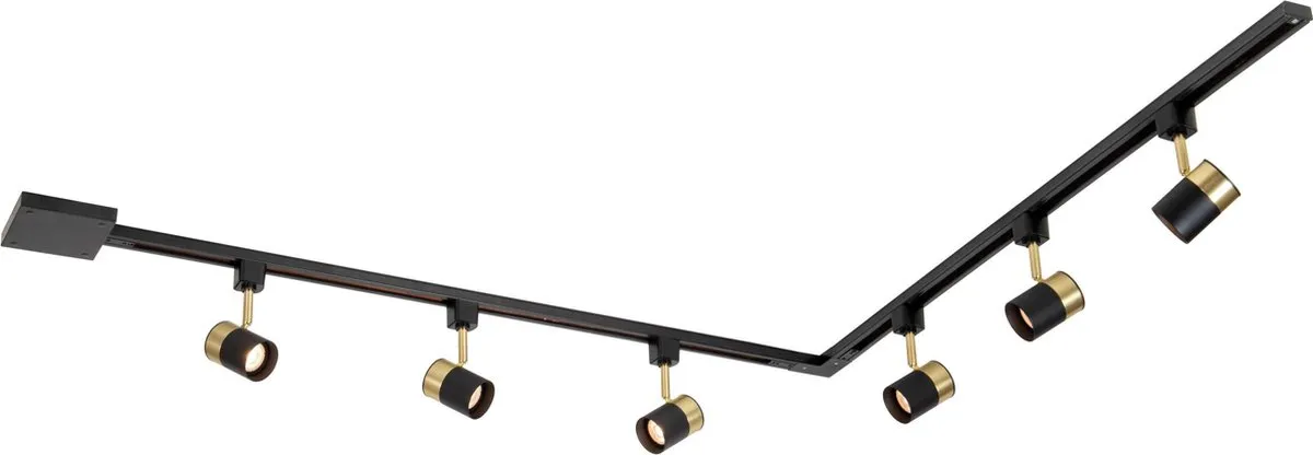 Lucide TRACK Starterset Railverlichting 2m - 1 Lichtpunt - Zwart