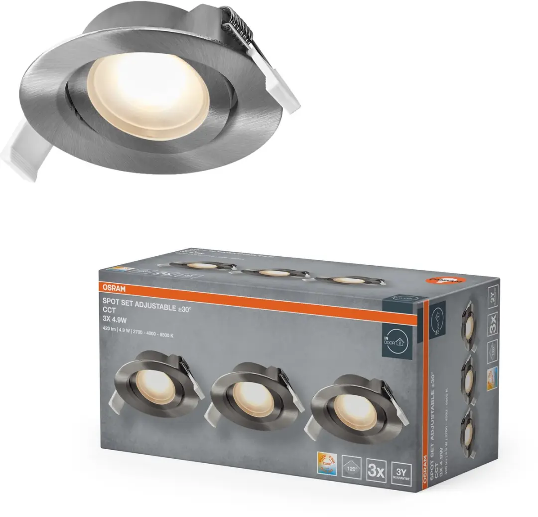 Osram Spot Set LED Inbouwspot 4,9W 2700-6500K