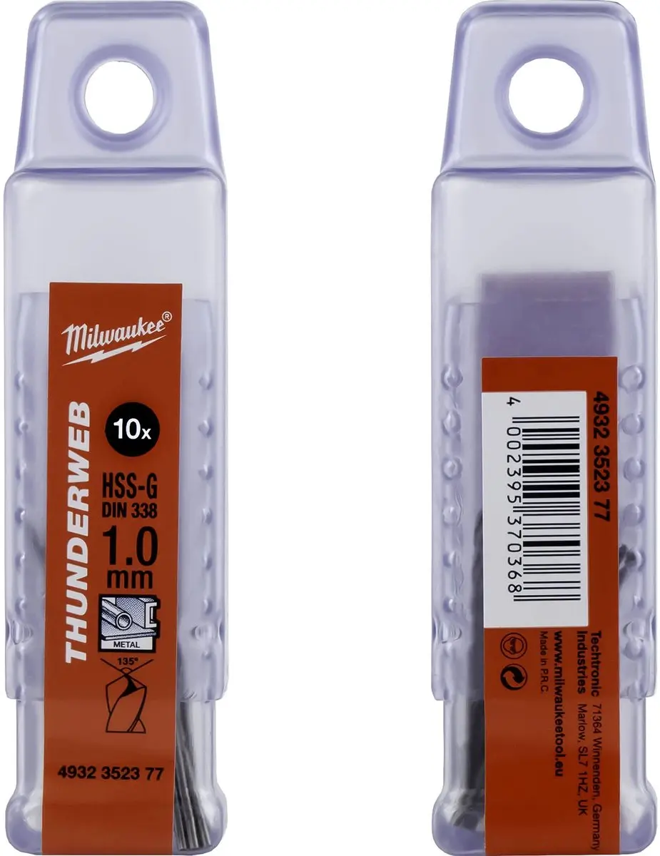 Milwaukee Thunderweb HSS-G Metaalboor 12x34mm - 10 Stuks