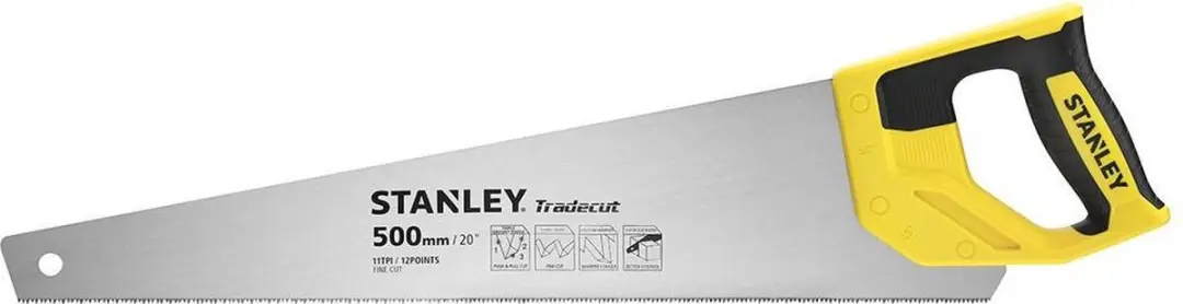 Stanley Houtzaag Tradecut Fijn 500mm 11 TPI STHT20351-1
