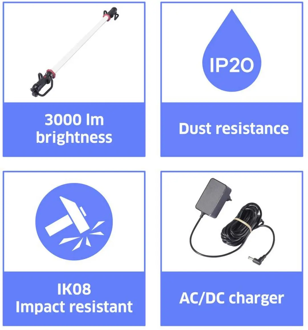 TOOLCRAFT TO-10437048 Motorkaplamp 30W 3000lm - Zwart - afbeelding 6 van 6
