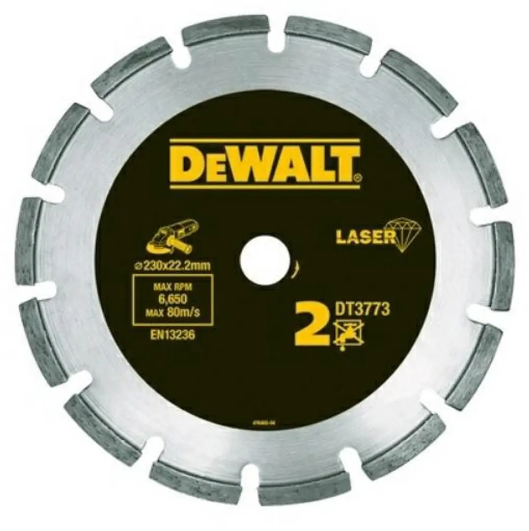 DeWalt DT3743 Diamantschijf Gesegmenteerd 230x22,23mm - Beton/Steen