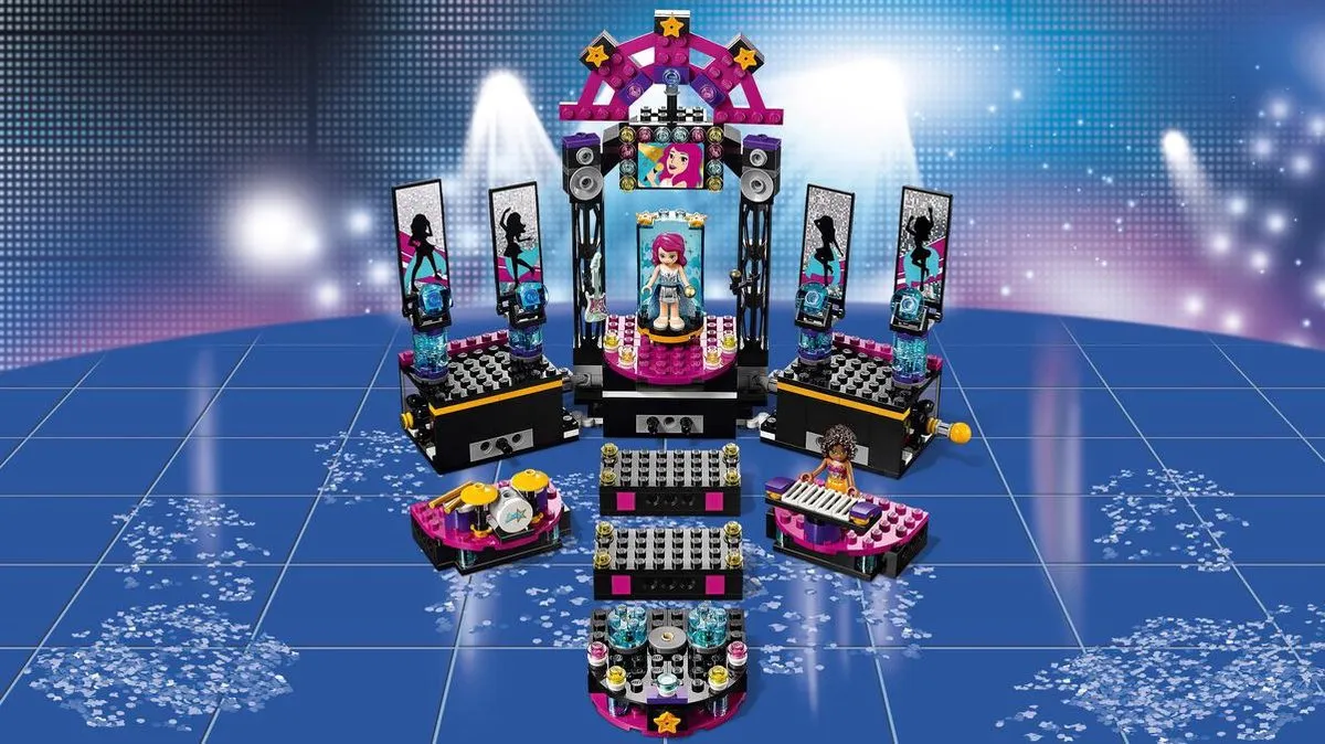LEGO Friends Popster Podium 41105 - 446 Stukken - 2 Minifiguren - Paars - afbeelding 6 van 6